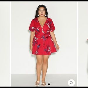 Floral bow tie dress